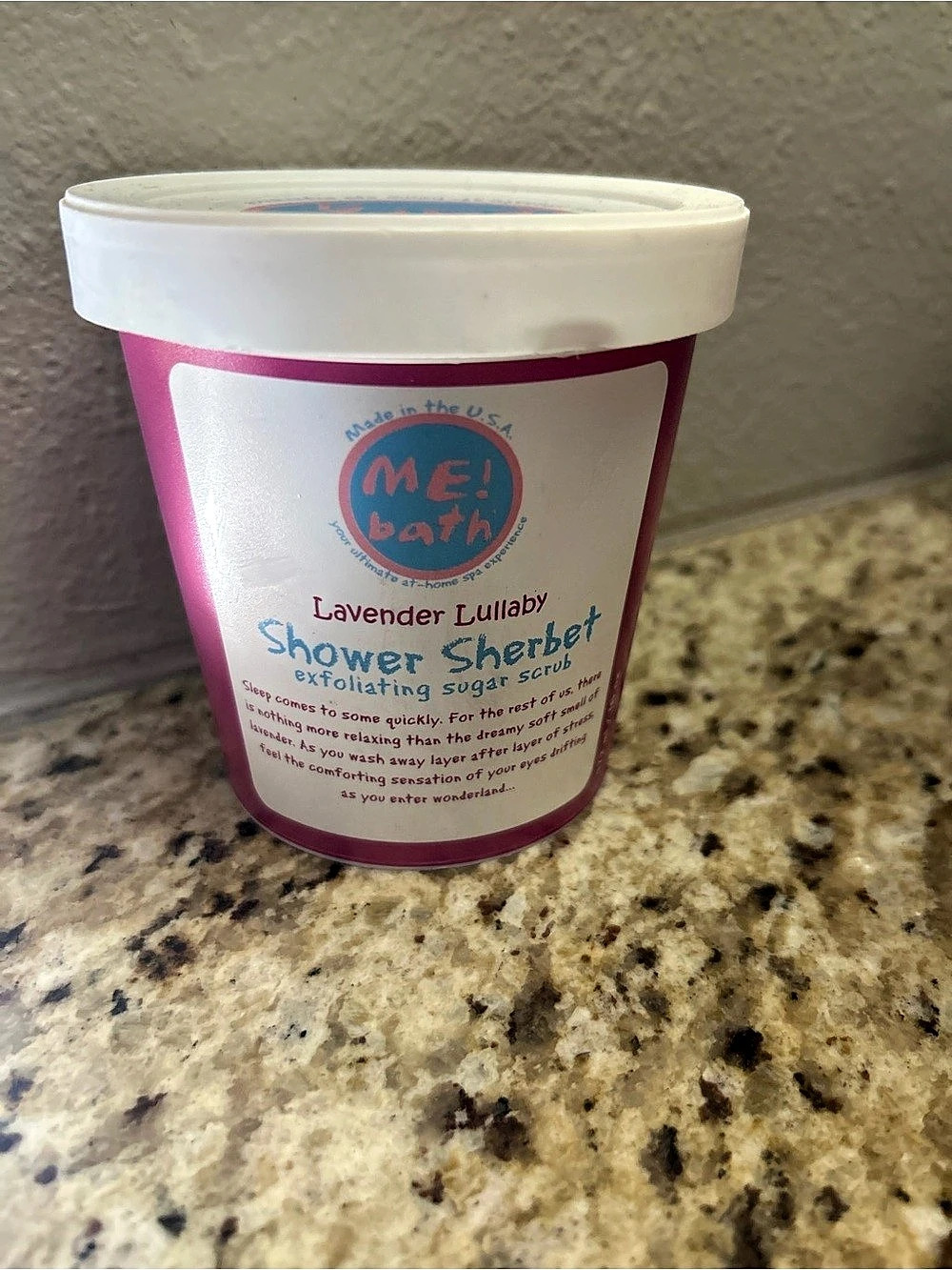 ME! Bath Lavender Lullaby Shower Sherbet Lavender Scrub
